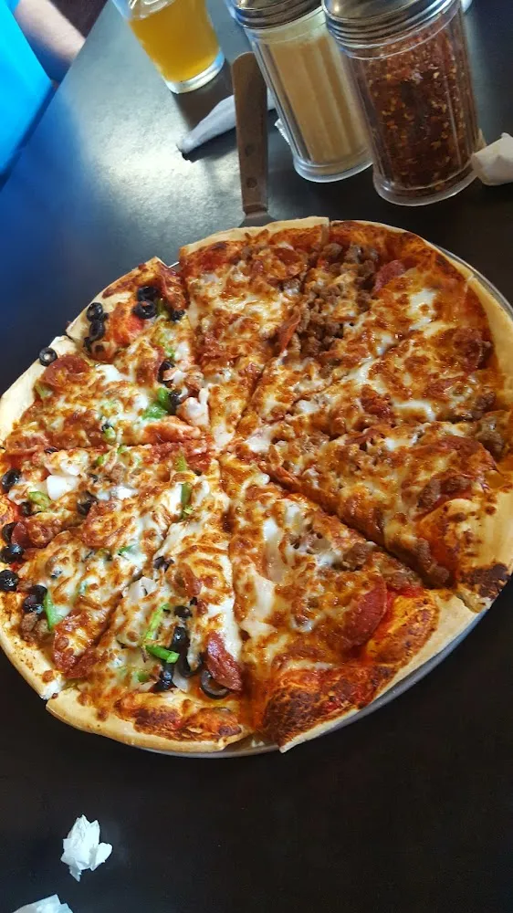 Pizza Supreme and Meat Lovers